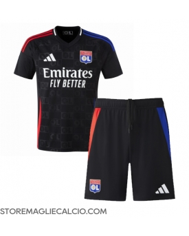 Olympique Lyonnais Maglia Gara Trasferta Repliche 2024-25 Bambino Maniche Corte